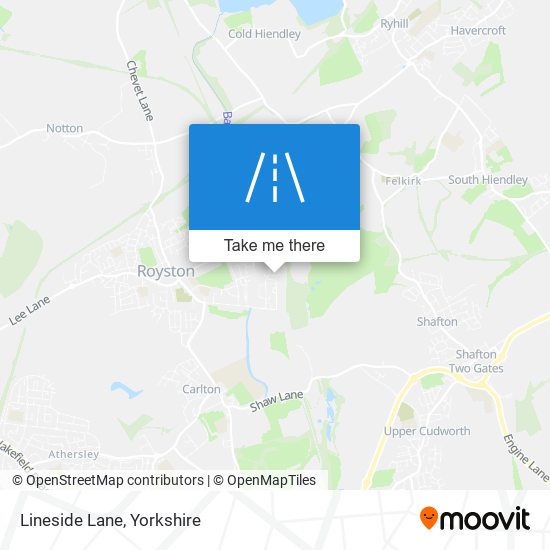 Lineside Lane map