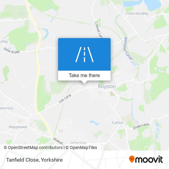 Tanfield Close map