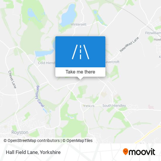 Hall Field Lane map