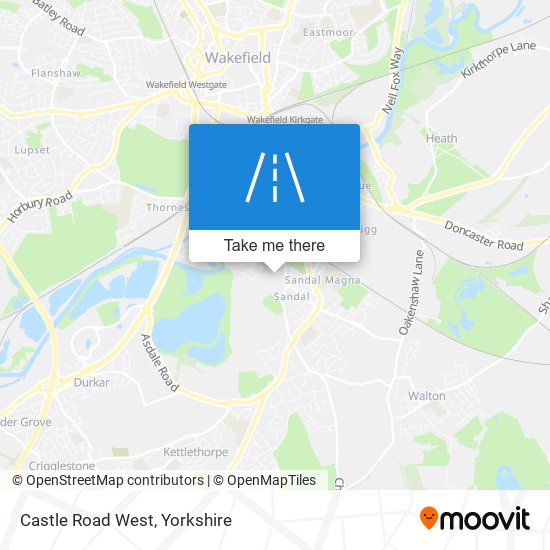 Castle Road West map