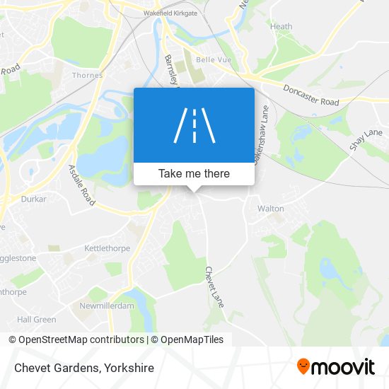 Chevet Gardens map