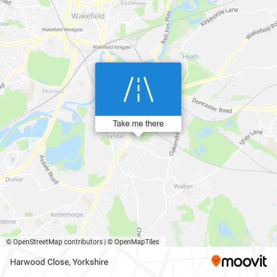 Harwood Close map