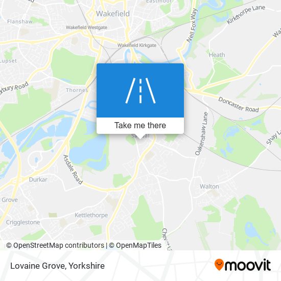Lovaine Grove map