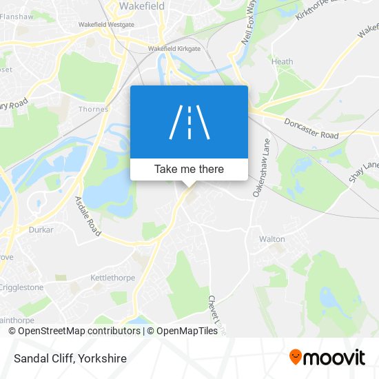 Sandal Cliff map