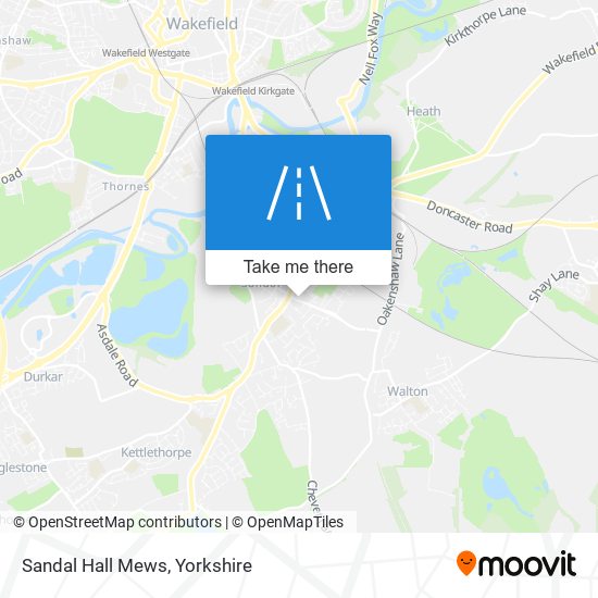 Sandal Hall Mews map