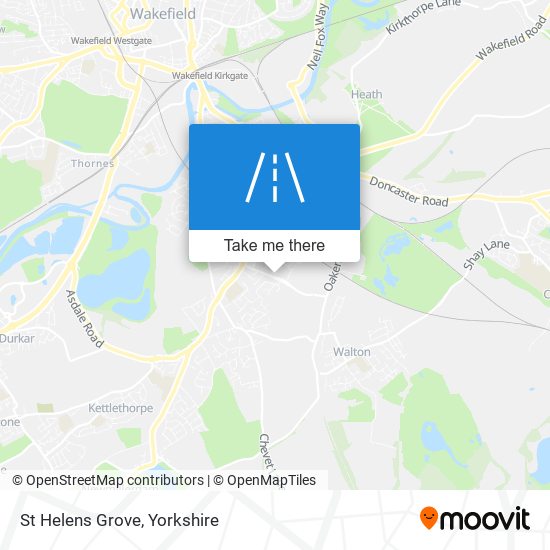 St Helens Grove map