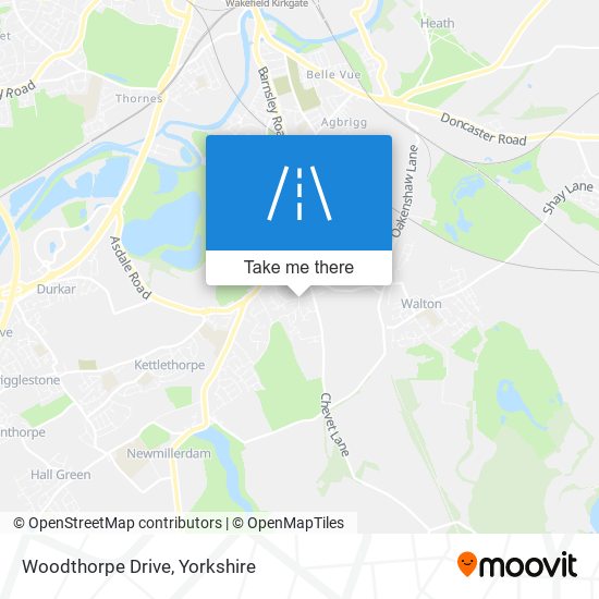 Woodthorpe Drive map