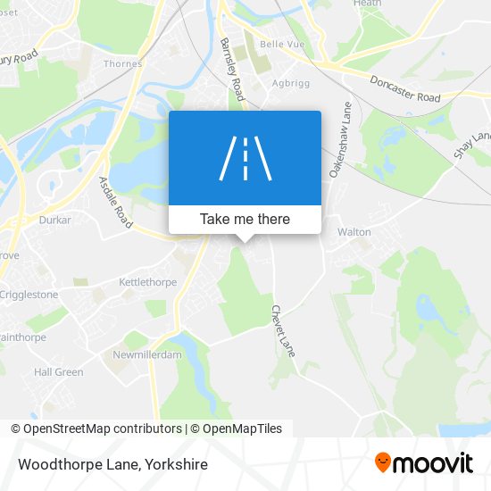 Woodthorpe Lane map