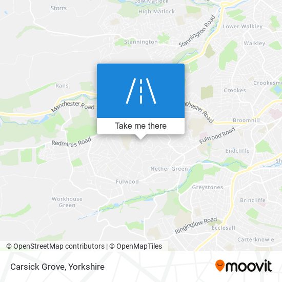 Carsick Grove map