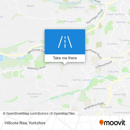 Hillcote Rise map