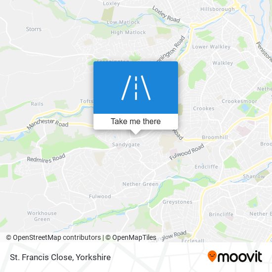 St. Francis Close map