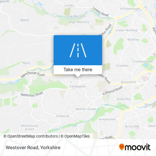 Westover Road map