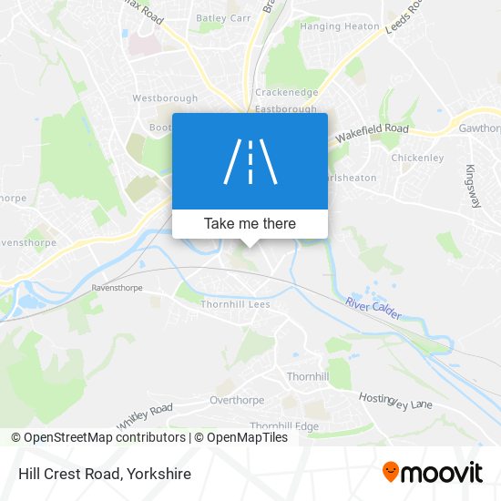 Hill Crest Road map