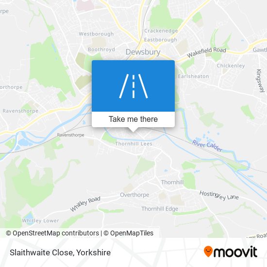 Slaithwaite Close map
