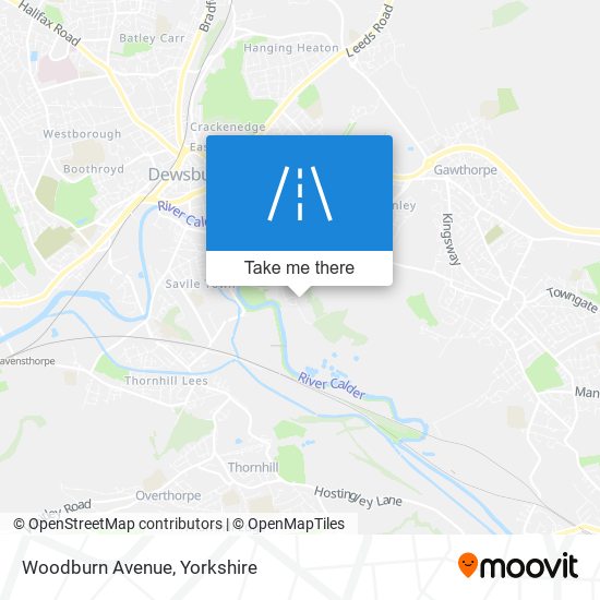 Woodburn Avenue map