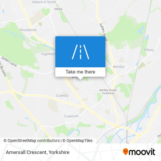 Amersall Crescent map