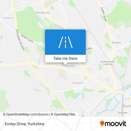 Emley Drive map