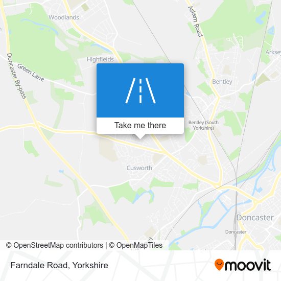Farndale Road map