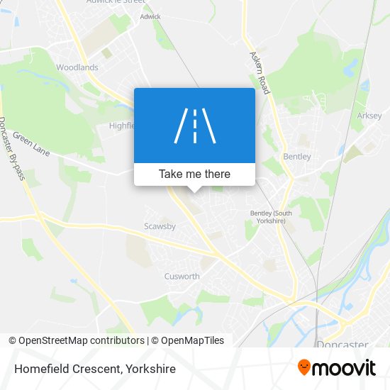 Homefield Crescent map