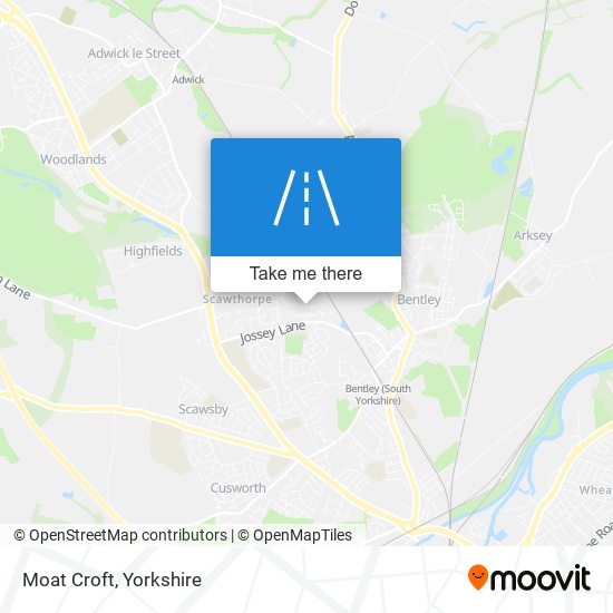 Moat Croft map