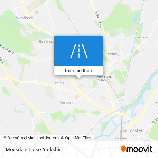 Mossdale Close map