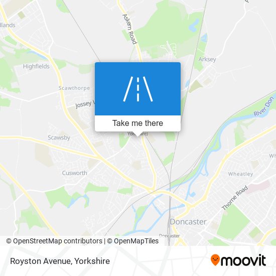 Royston Avenue map