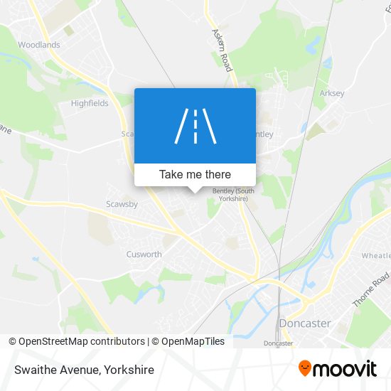 Swaithe Avenue map