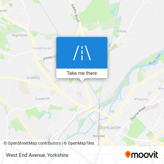 West End Avenue map