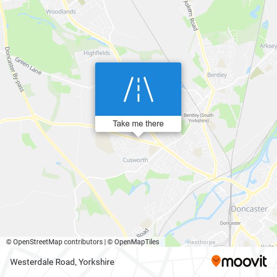 Westerdale Road map