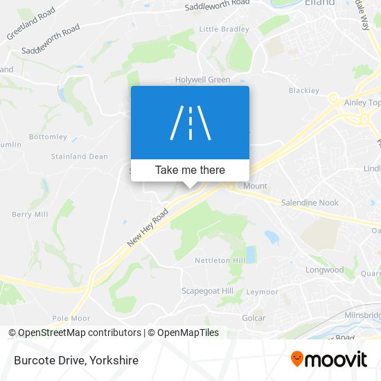 Burcote Drive map