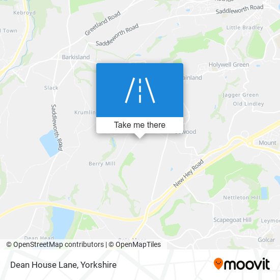 Dean House Lane map