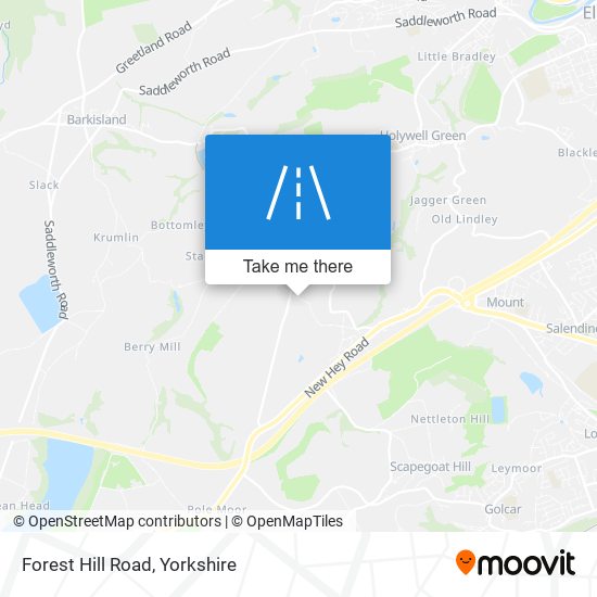 Forest Hill Road map