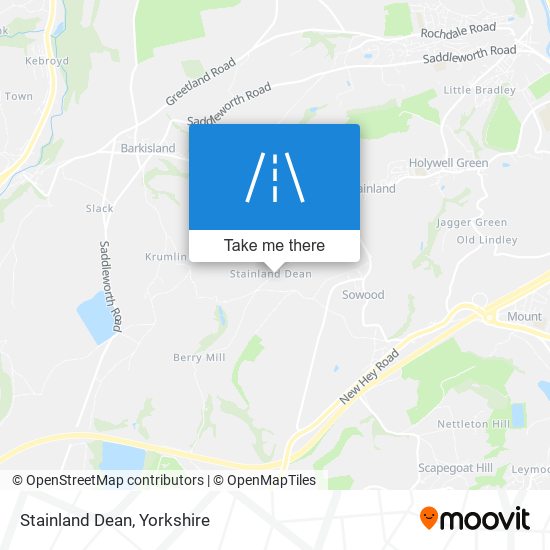 Stainland Dean map