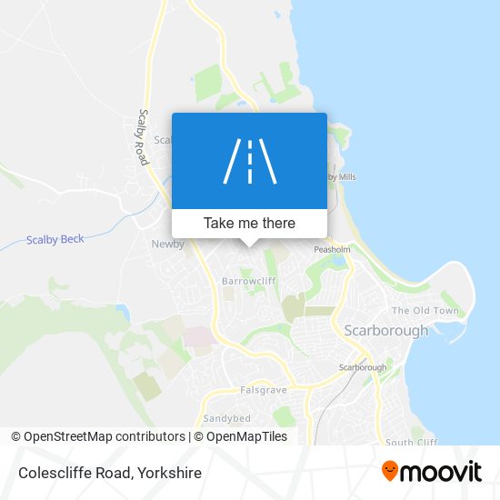 Colescliffe Road map