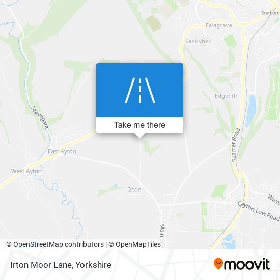 Irton Moor Lane map