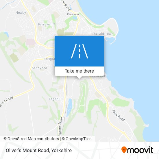 Oliver's Mount Road map