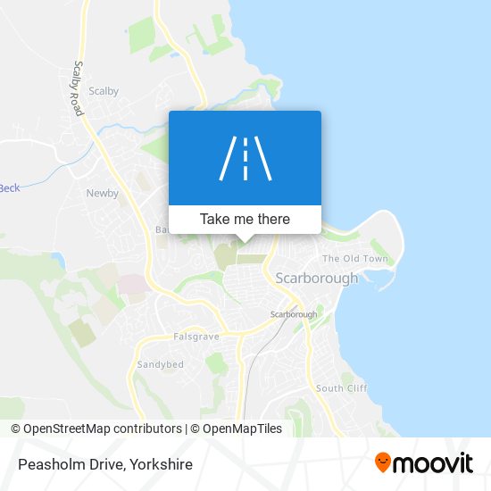 Peasholm Drive map