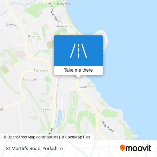 St Martin's Road map