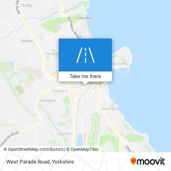 West Parade Road map