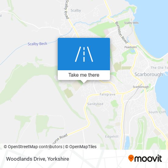 Woodlands Drive map