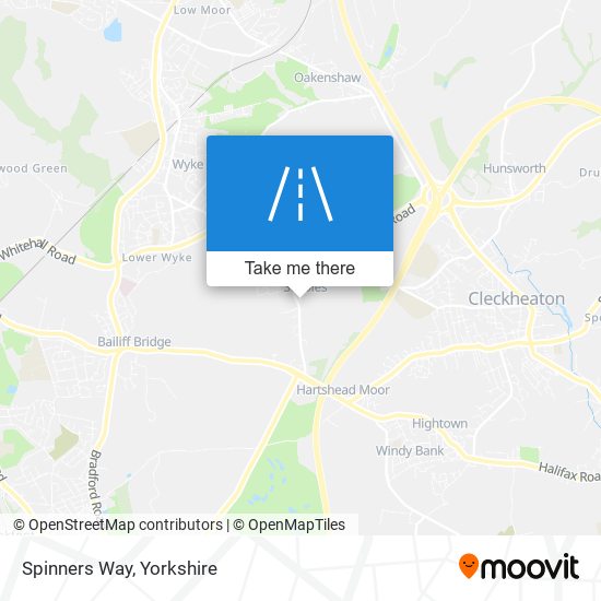 Spinners Way map