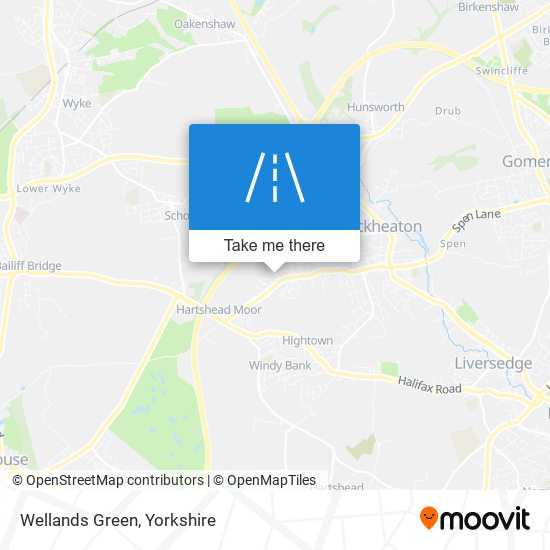 Wellands Green map