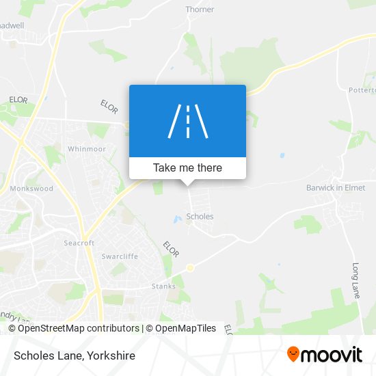Scholes Lane map