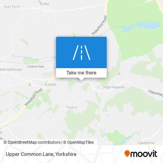 Upper Common Lane map
