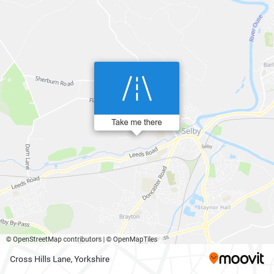 Cross Hills Lane map