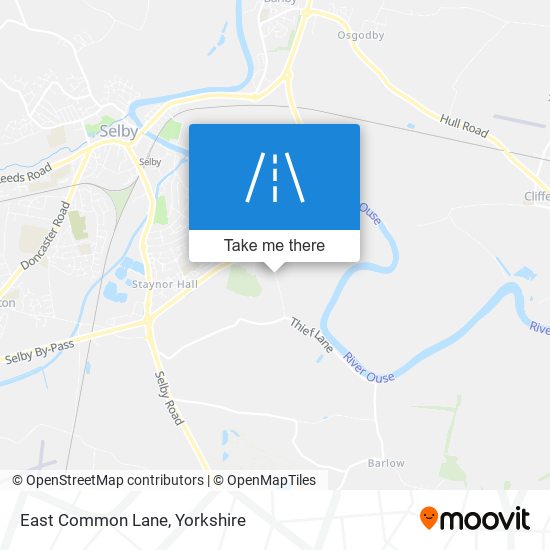 East Common Lane map