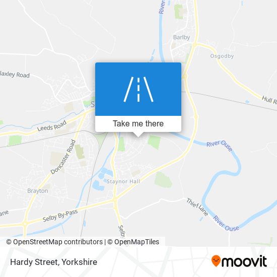 Hardy Street map