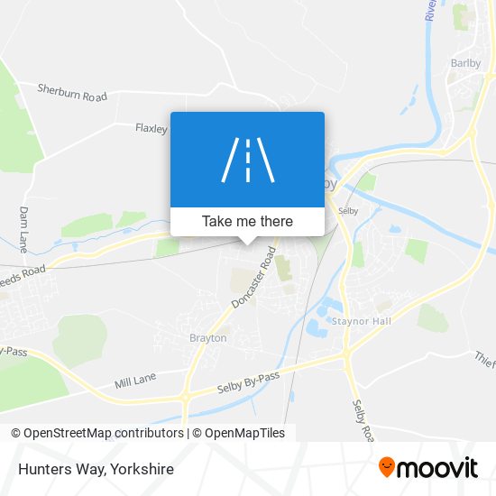 Hunters Way map
