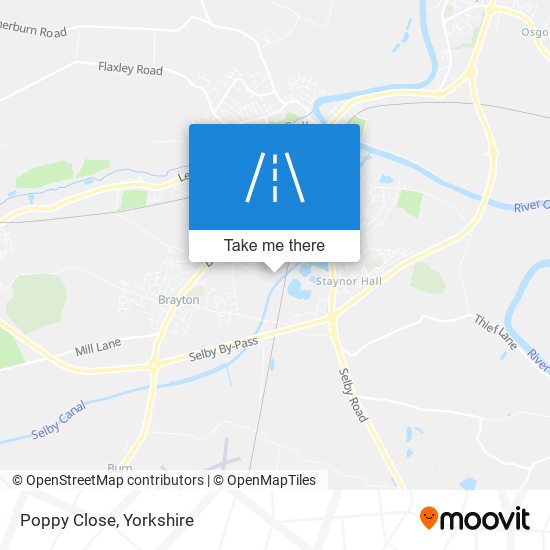 Poppy Close map