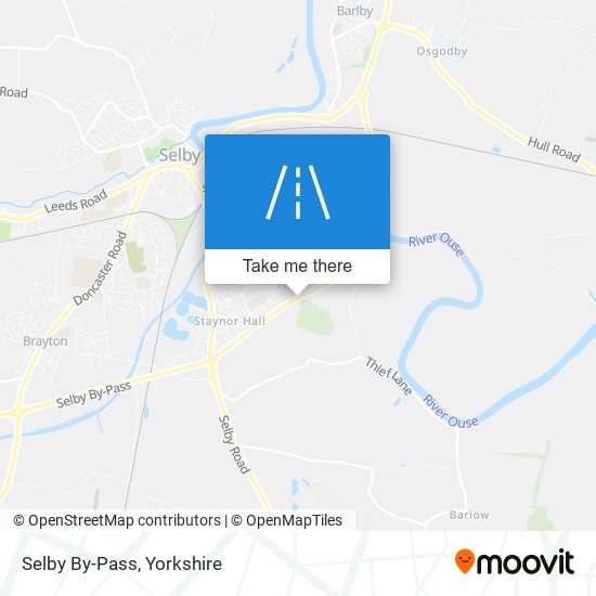 Selby By-Pass map
